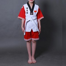 kirahosi 태권도복 아동 어린이 반팔 도복 여름 초보자 훈련 35호 Cf4bl9