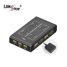 넥스트 4K HDMI 영상리피터 4포트 KVM 리모컨 스위치 NEXT-7014KVM-KP 상품 이미지