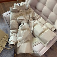 여성 거위털 패딩 파카 구스다운 경량 코트