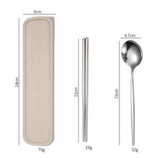 스테 디너 식기 나이프 포크 스푼 박스 도구 여행, 1. 2Pcs Sliver, 1개