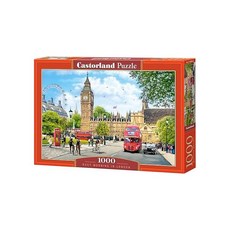 CASTORLAND 1000 Piece Jigsaw Puzzles Busy Morning in London United Kingdom Great Britain Englan, one option, one option, 1개