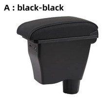 콘솔박스 스마트 포 자동차 팔걸이 박스 개조 부품 보관함 3USB 간단한 사 액세서리, 02 A-black black 3 usb