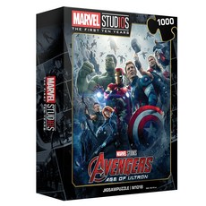 MARVEL 마블 10주년 에디션 어벤져스2 직소퍼즐(1000피스/M1018), 1000피스, 혼합 색상, 1개 1000피스, 혼합 색상