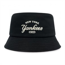 MLB 바시티 레터링 버킷햇 NY (Black)