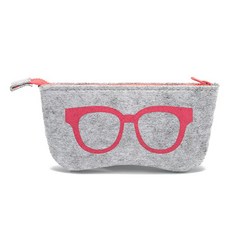1 pcs 뜨거운 휴대용 단단한 지퍼 눈 안경 선글라스 케이스 파우치 가방 상자 스토리지 수호자 펠트 박스 패션 안경 액세서리