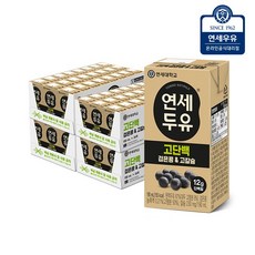 연세두유 고단백 검은콩 & 고칼슘 두유, 190ml, 96개