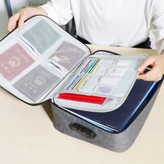 여권케이스 면허증 수납가방 가정 여권 호적 예방접종수첩 데이터 국다용도 수납케이스 대용량 가정용 수납주머니