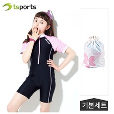 여아반팔수영복