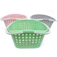 웨이브 목욕바구니 소 8809 물빠짐 욕실바구니 헬스장 수영 샤워 목욕탕 미니 목욕가방, 그린, 그린