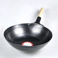 무쇠 중식웍 철 후라이팬 주물 중화용 철 후라이팬 환진 장미표 중국팬 중, 대 (40cm), 1.6T, 1개