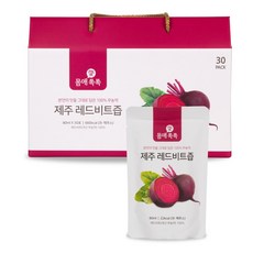 [2박스 쿠팡 특가] 몸애쏙쏙 무농약 제주 레드비트즙, 30포 x 1박스