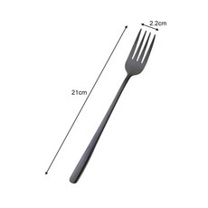 스테스강 긴 손잡이 디너 포크 레인보우 호텔 레스토랑 파티 스테, 1개, 6.C