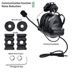 전술 헤드셋 빠른 헬멧 Kenwood U94 PTT WADSN 오르 도어 사냥 촬영 헤드폰을위한 C2 COMTAC II 픽업 소음 감소