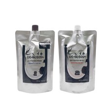 금송 이카보쿠쥬우 헤어컬러 1제2제 500ml 오징어먹물 새치커버 염색약, 다크브라운, 1개