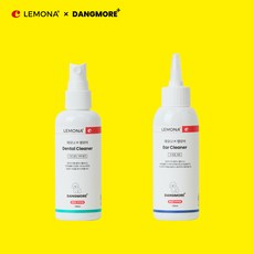 레모나x댕모어 이어클리너120ml+덴탈클리너100ml 2종세트, 1세트, 220ml
