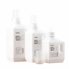 욕실 대용량 세탁 세제 병 가정용 리필 가능 청소 에이전트 세탁 세제 병으로 가득, 하얀, 600ml