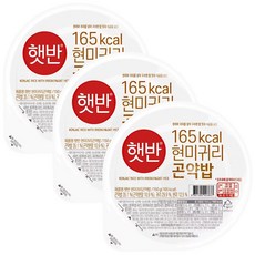 햇반 현미귀리곤약밥, 150g, 3개