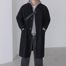 울 발마칸 박시 오버핏 나그랑 롱 코트(3color)