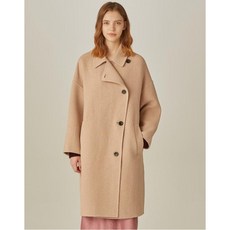 바네사브루노 아떼 19FW 핑크 단색 울혼방 코트 VLCO9D411P1