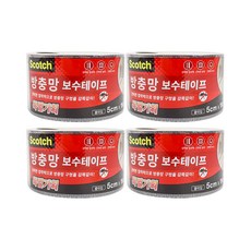 3M 스카치브라이트 방충망 보수테이프 롤타입, 4개