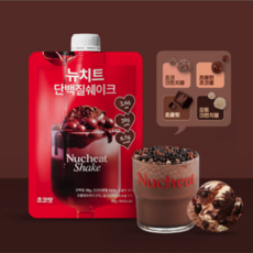 뉴치트 단백질 쉐이크 파우치 초코맛, 45g, 7개