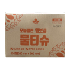 오늘클린 엠보싱물티슈, 1개