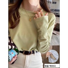 가을 겨울 수유 티셔츠 산후 산후 산후조리 뽀송뽀송 맷돌 수유 상의 이너 니트