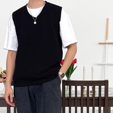 남자오버핏여름조끼