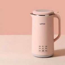 가정용 두유 제조기 국산 전자동 무소음 멀티조리기 초고속 죽기계 미니 기계 소형 벽 브레이킹 필터 프리 휴대용 착즙기 물 끓이기 다기능 350ml, CN, 분홍색