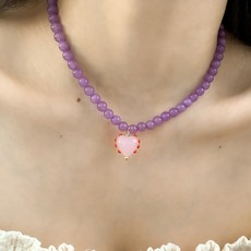 유리팬던트목걸이