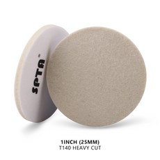 SPTA1 2 3 4 5 6 7 인치 양모 펠트 연마 패드 유리 광택제 플라스틱 금속 대리석, 1Inch (25mm)+30 Pcs