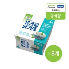 [풀무원다논] 생크림요거트 4입(80g x 4입) x 8개, 80g