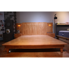 [서원갤러리][사이즈맞춤제작가능] 호텔형 원목 침대 프레임 / 추가옵션 사이드패널(서랍형) / SS Q K LK LK이상 / 네추럴 기본 월넛 /, 선택안함