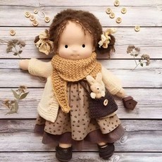 솜인형 솜인형옷 인형옷 인형제작 Waldorf-귀여운 플러시 인형 소녀 네이티브 에나멜 아티스트 수제 카와이