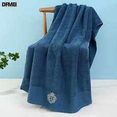 DFMEI 순면 목욕 타월 라지 성인 두꺼운 목욕 타월 면사, 큰 목욕 타월 말라카이트 블루