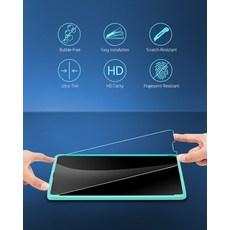 액정 강화유리 ESR 2PCS iPad Pro 11 12.9 10.5 인치 2nd 8/7 세대 4/3 HD 지우기 전체 화면 필름 유리, [01] iPad Pro 12.9