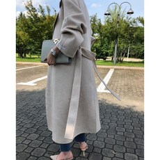 주이 여성용 롱코트 바이올렛 베이지 블랙 겨울 코트