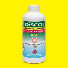 디스콜 디스콜C 어린이용 거품치약 300ml(리필용) 전용용기 증정! 어린이 치약