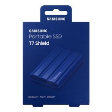 삼성전자 직수입정품 Portable SSD T7 쉴드 1TB 2TB 4TB, 블루