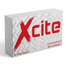 HUMAKEllc [영국] Xcite by VigoreX 1000MG 남성을 위한 최대 강력 식품 보충 부스터 12캡슐