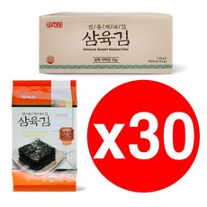 광천 김공장 파래식탁김 파래전장김 삼육식탁김 들기름 전장김 광천김 선물세트, 12.재래 식탁김 15g x 30봉