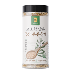 [국산 100%] 비이츠 고소함 담은 국산 볶음참깨, 1개, 200g 1개, 200g