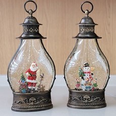 은조닷컴_20110 랜턴 LED 워터볼 오르골 3type USB오르골 디자인오르골 랜턴오르골 빈티지오르골 랜턴워터볼오르골+DMSWH, 행*산타