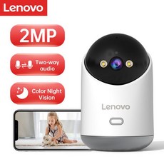 레노버 2MP 와이파이 카메라 스마트 홈 실내 무선 IP 감시 카메라 자동 추적 보안 CCTV 감시 베이비 모니, 03 영국 플러그_01 CHINA, 03 2MP Add 64G SD