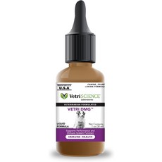 VetriScience Laboratories - 고양이 개와 새를 위한 Vetri DMG 액체 내구성 및 면역 지원 1 Fluid Oz, 1개