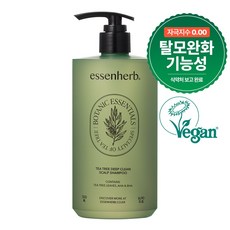 에센허브 티트리 딥 클린 스칼프 샴푸, 500ml, 1개 500ml, 1개