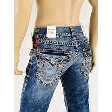 [해외]남자명품트루릴리젼청바지 329 Super T True Religion Men Jeans Super T Blue 31 32 34 36 38 40 Mega QT
