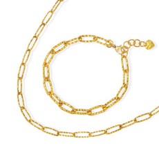 순금클립목걸이팔찌세트