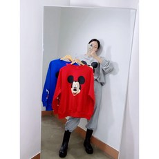 나나[디즈니정품]사이드 미키마우스 맨투맨 (3col)