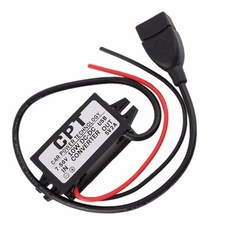 부품 자동차 전원 기술 충전기 DC 컨버터 모듈 단일 포트 12V 5V 3A 15W 마이크로 USB 케이블 내구성, 02 02, 1개